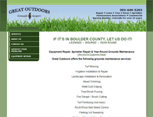 Tablet Screenshot of greatoutdoorsboulder.com